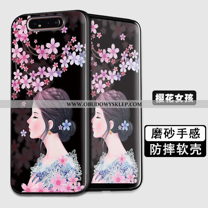 Etui Samsung Galaxy A80 Miękki Trendy Anti-fall, Futerał Samsung Galaxy A80 Silikonowe Granatowy