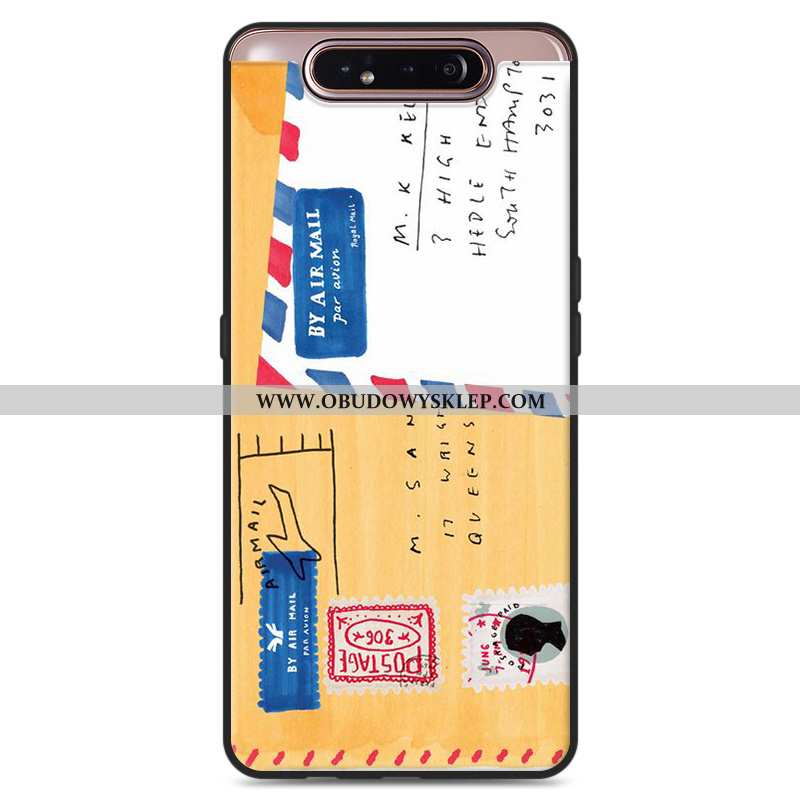 Etui Samsung Galaxy A80 Piękny Gwiazda Futerał, Futerał Samsung Galaxy A80 Miękki Czarny Czarna