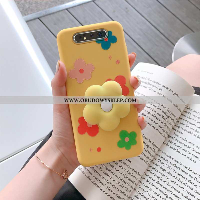 Etui Samsung Galaxy A80 Piękny Zielony Kreskówka, Futerał Samsung Galaxy A80 Trendy Silikonowe Zielo