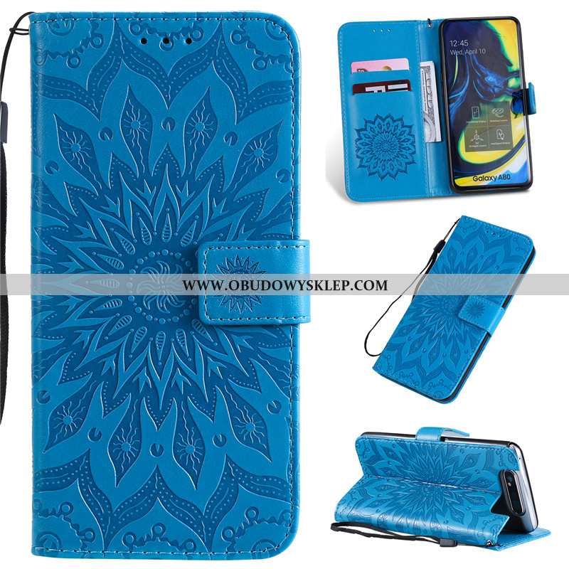 Etui Samsung Galaxy A80 Skórzane Klapa Anti-fall, Futerał Samsung Galaxy A80 Ochraniacz All Inclusiv