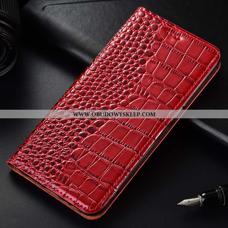 Etui Samsung Galaxy Note 10 Lite Skórzane Czerwony Etui, Futerał Samsung Galaxy Note 10 Lite Ochrani