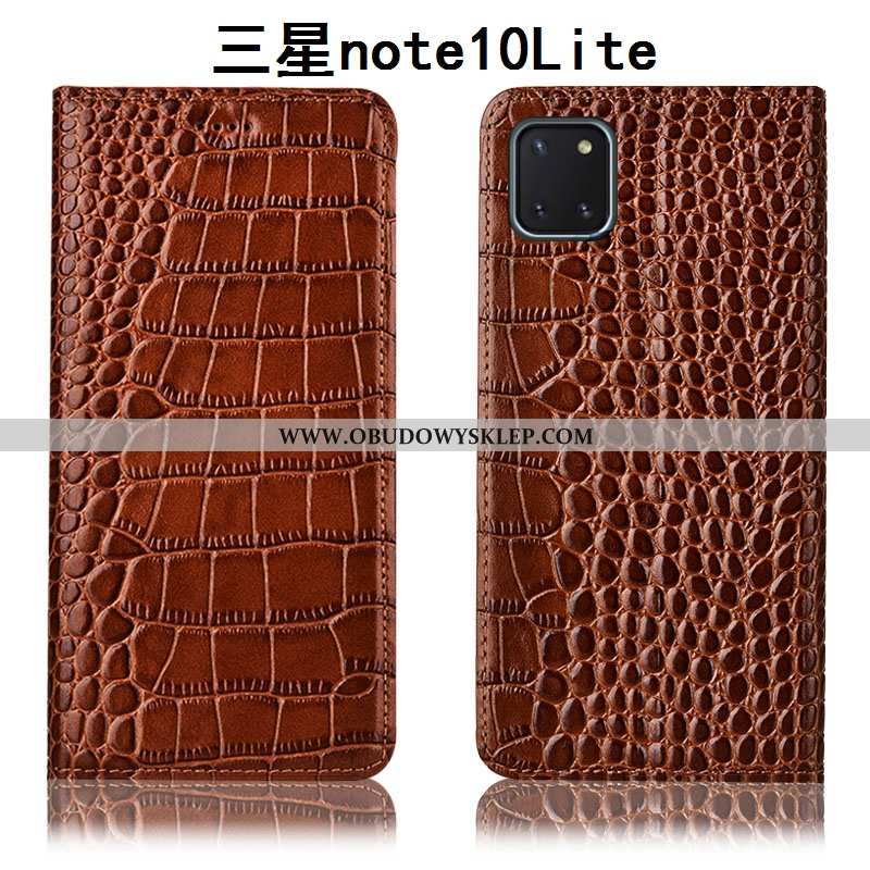 Etui Samsung Galaxy Note 10 Lite Skórzane Czerwony Etui, Futerał Samsung Galaxy Note 10 Lite Ochrani