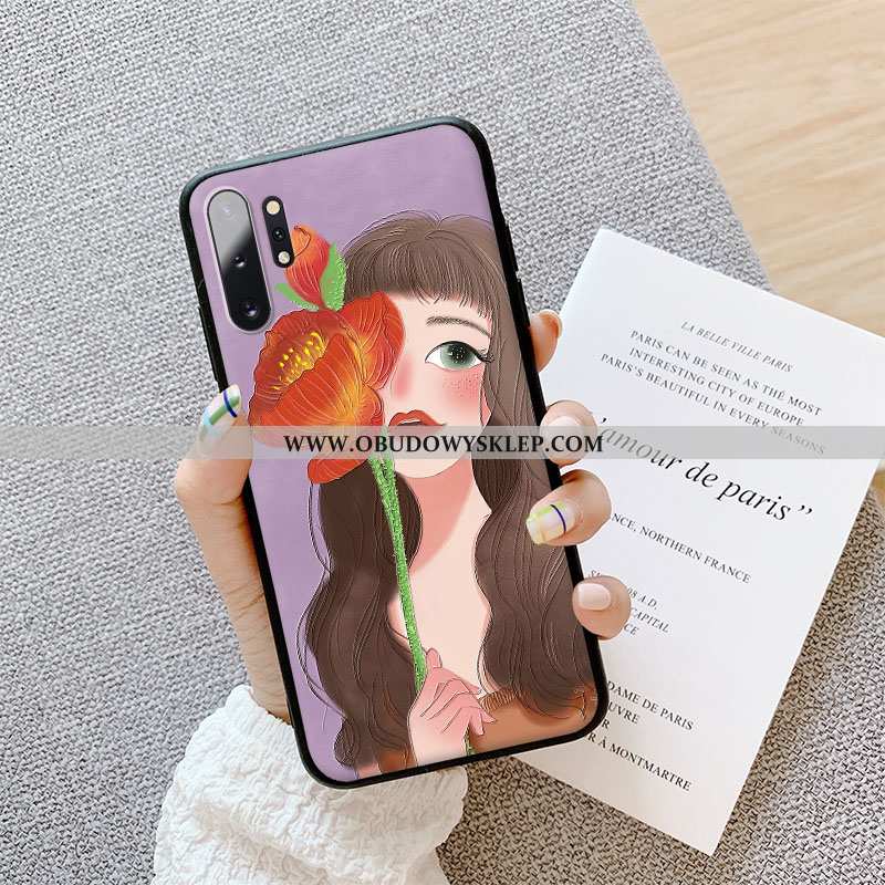 Etui Samsung Galaxy Note 10+ Trendy Zielony Nubuku, Futerał Samsung Galaxy Note 10+ Silikonowe Zielo