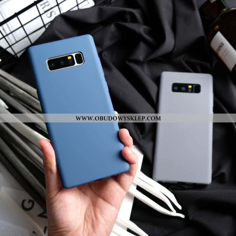 Etui Samsung Galaxy Note 8 Miękki Niebieski Kreatywne, Futerał Samsung Galaxy Note 8 Silikonowe All 