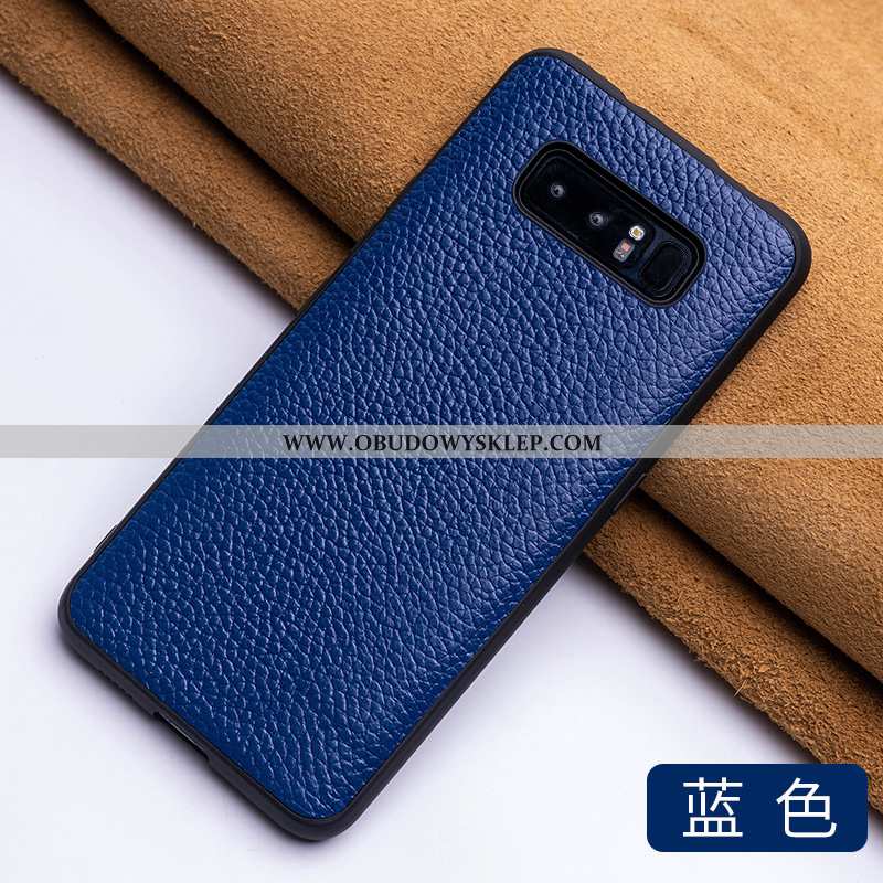 Etui Samsung Galaxy Note 8 Super Jakość Luksusowy, Futerał Samsung Galaxy Note 8 Cienkie Skóra Czerw