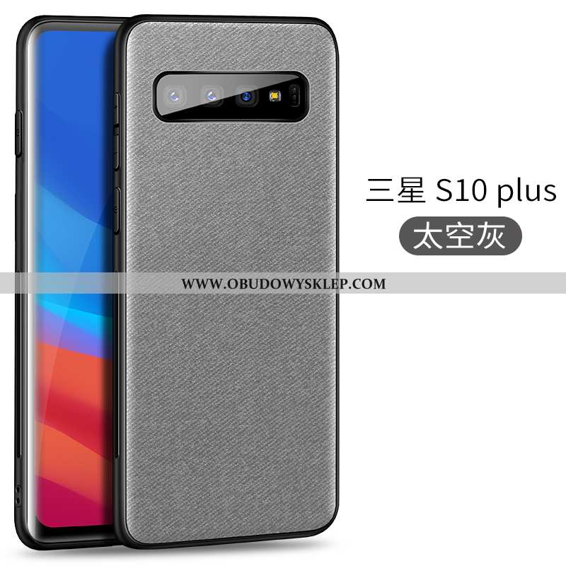 Etui Samsung Galaxy S10+ Cienkie Super Magnetyzm, Futerał Samsung Galaxy S10+ Ochraniacz Szara