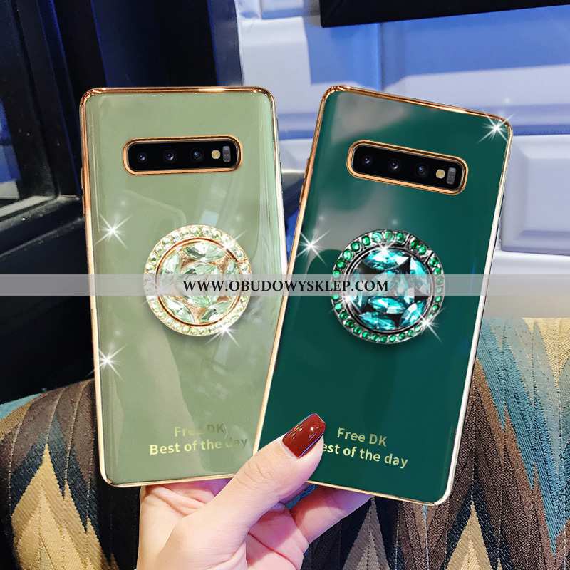 Etui Samsung Galaxy S10+ Luksusowy Szary Gwiazda, Futerał Samsung Galaxy S10+ Miękki Wysoki Koniec Z