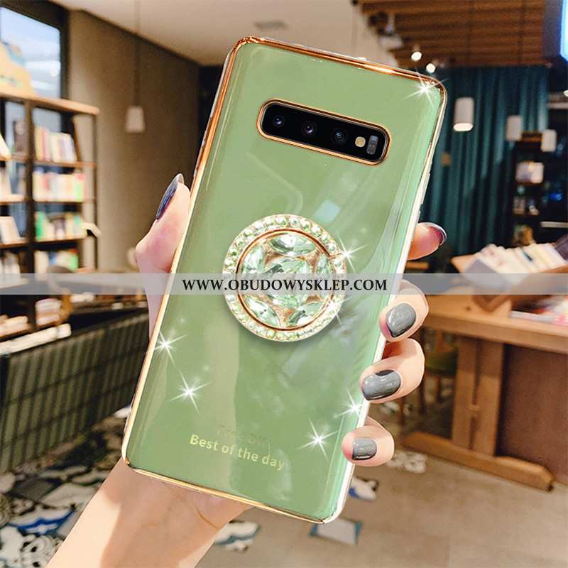 Etui Samsung Galaxy S10+ Luksusowy Szary Gwiazda, Futerał Samsung Galaxy S10+ Miękki Wysoki Koniec Z