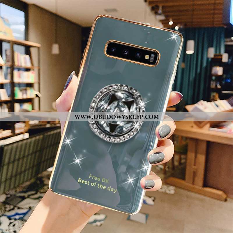 Etui Samsung Galaxy S10+ Luksusowy Szary Gwiazda, Futerał Samsung Galaxy S10+ Miękki Wysoki Koniec Z