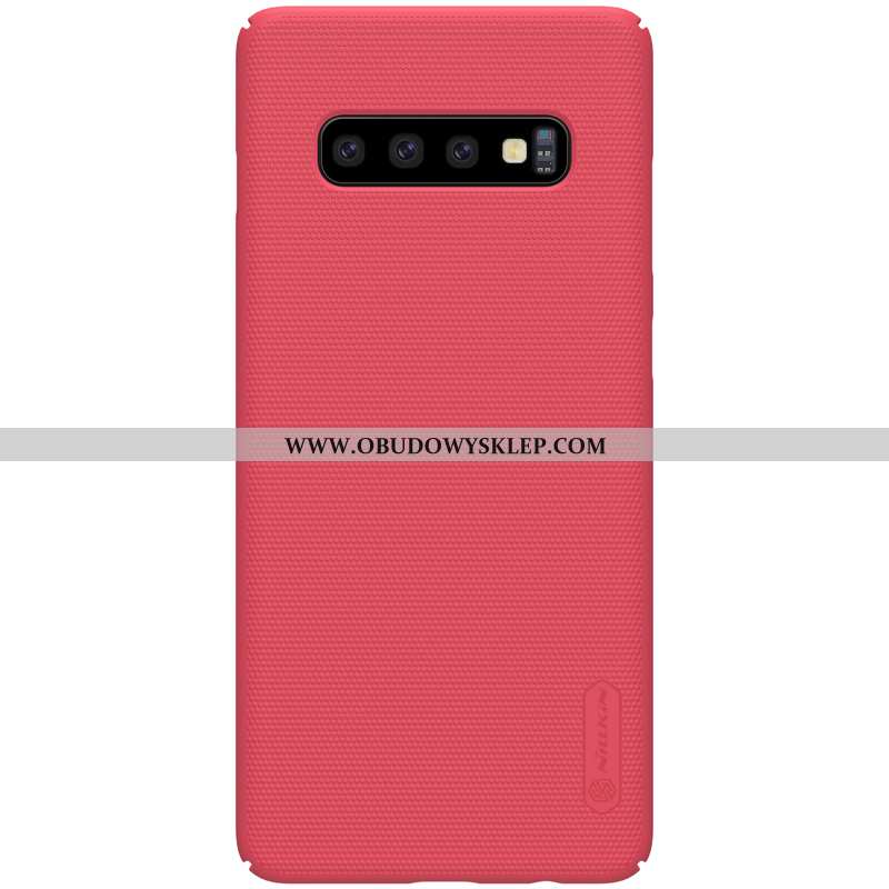 Etui Samsung Galaxy S10+ Nubuku Anti-fall, Futerał Samsung Galaxy S10+ Ochraniacz Trudno Niebieska