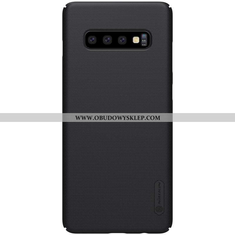 Etui Samsung Galaxy S10+ Nubuku Anti-fall, Futerał Samsung Galaxy S10+ Ochraniacz Trudno Niebieska