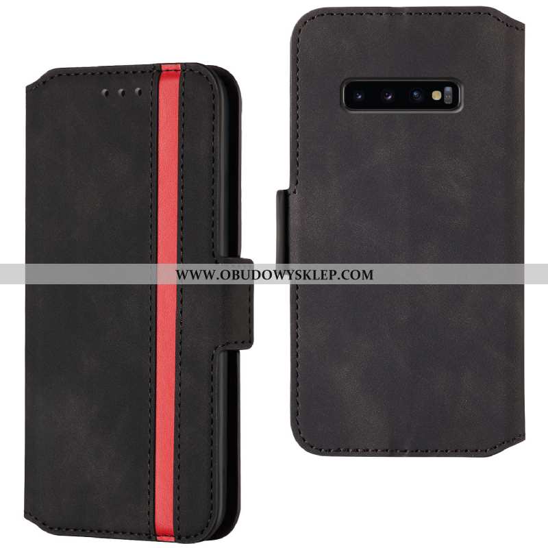 Etui Samsung Galaxy S10+ Osobowość Klapa Futerał, Futerał Samsung Galaxy S10+ Trendy Skórzane Czerwo