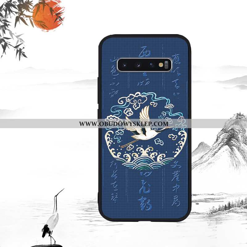 Etui Samsung Galaxy S10 Relief Miękki Anti-fall, Futerał Samsung Galaxy S10 Trendy Super Czerwona