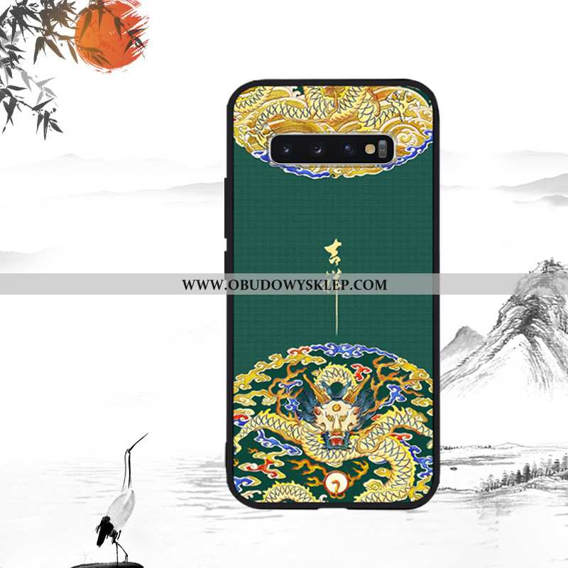 Etui Samsung Galaxy S10 Relief Miękki Anti-fall, Futerał Samsung Galaxy S10 Trendy Super Czerwona