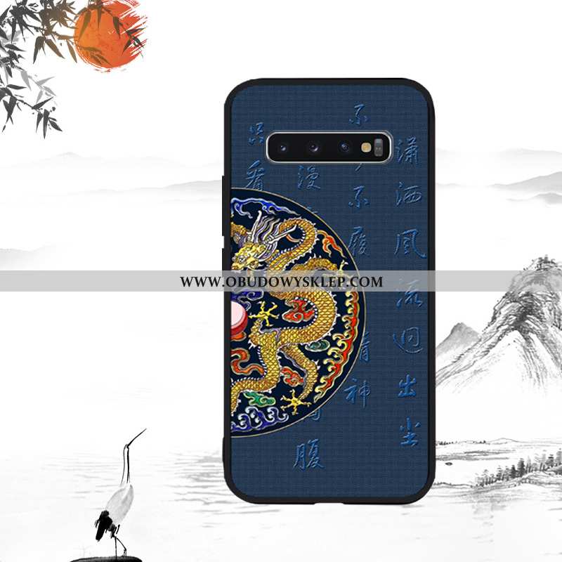 Etui Samsung Galaxy S10 Relief Miękki Anti-fall, Futerał Samsung Galaxy S10 Trendy Super Czerwona