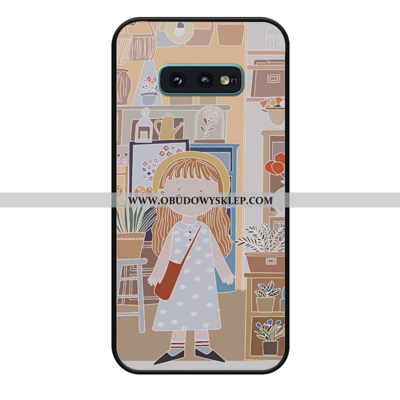 Etui Samsung Galaxy S10e Relief Kwiaty Futerał, Futerał Samsung Galaxy S10e Silikonowe Telefon Komór