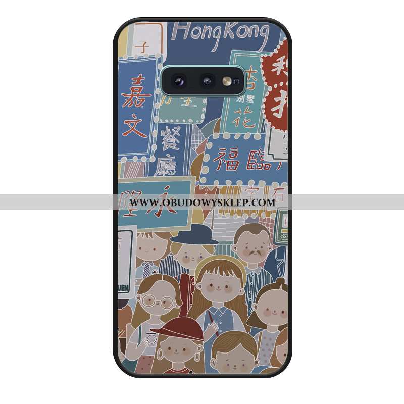 Etui Samsung Galaxy S10e Relief Kwiaty Futerał, Futerał Samsung Galaxy S10e Silikonowe Telefon Komór