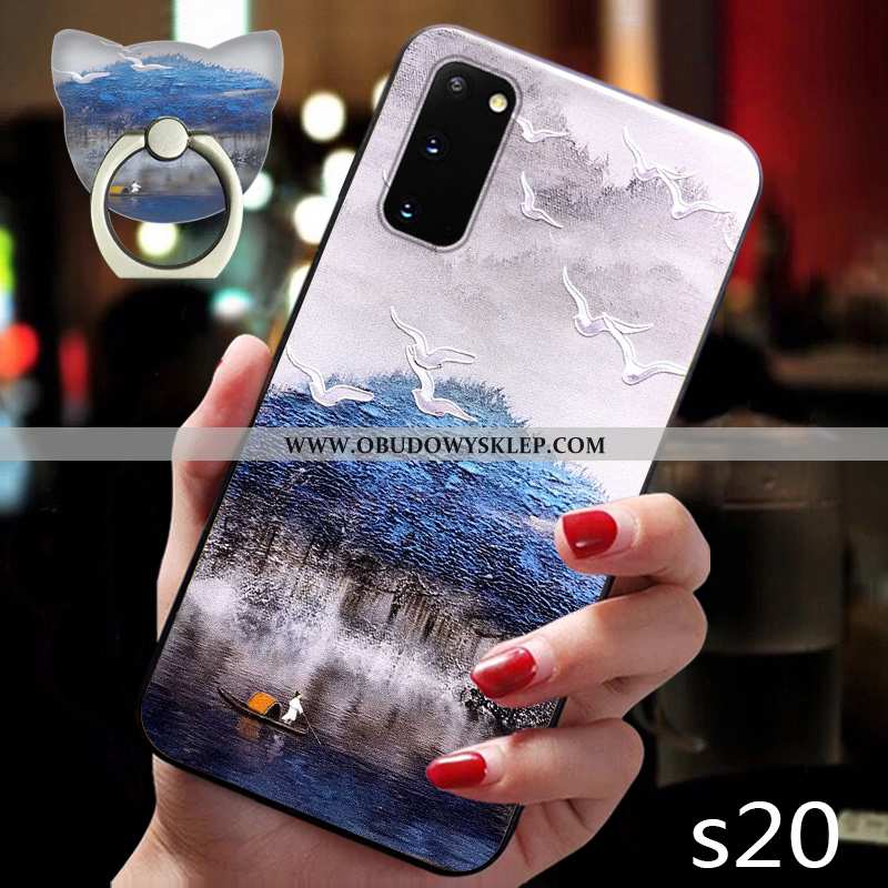 Etui Samsung Galaxy S20 Kreatywne Nubuku Futerał, Futerał Samsung Galaxy S20 Relief Chiński Styl Roz