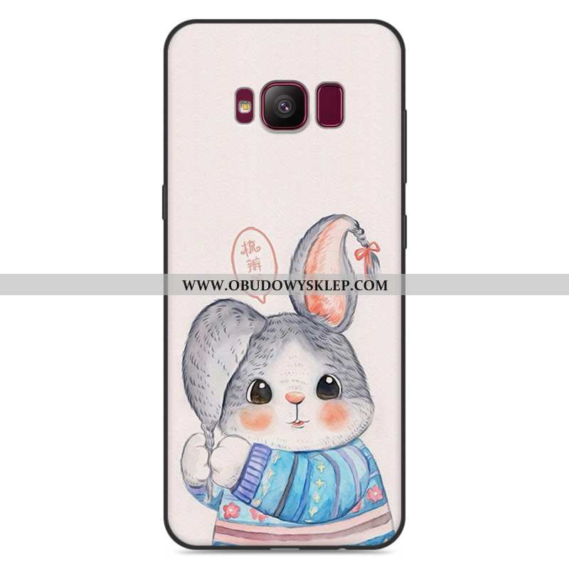 Etui Samsung Galaxy S8+ Kreskówka Silikonowe Szary, Futerał Samsung Galaxy S8+ Trendy Szara