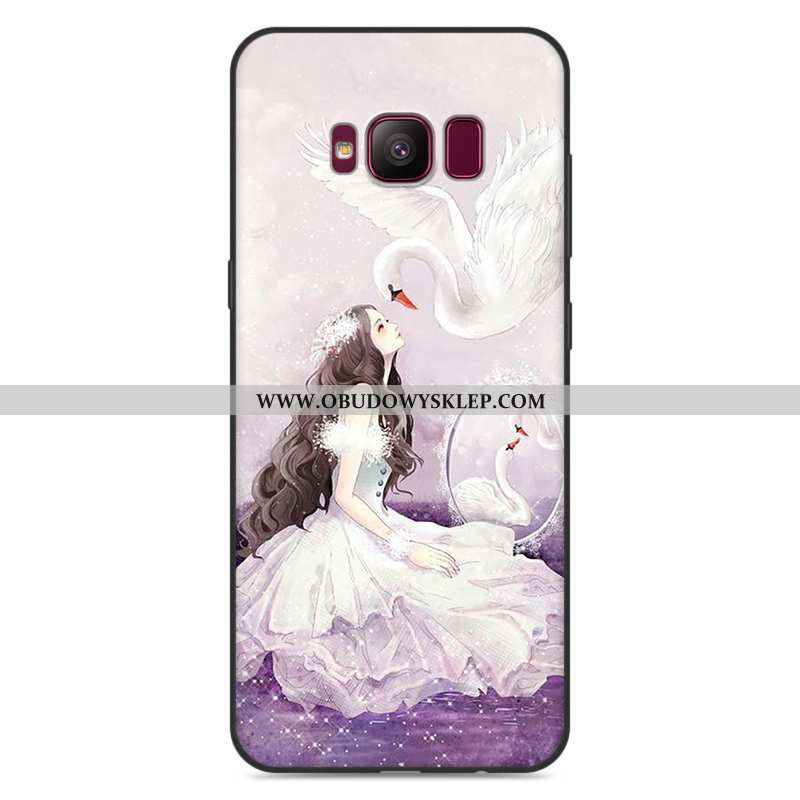 Etui Samsung Galaxy S8+ Kreskówka Silikonowe Szary, Futerał Samsung Galaxy S8+ Trendy Szara