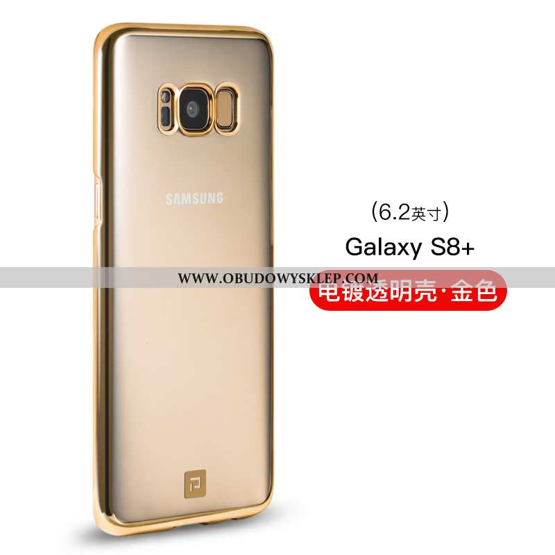 Etui Samsung Galaxy S8+ Ochraniacz Futerał Super, Samsung Galaxy S8+ Szkło Cienkie Złote