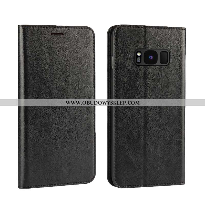 Etui Samsung Galaxy S8+ Prawdziwa Skóra Złoto Luksusowy, Futerał Samsung Galaxy S8+ Skóra Jakość Zło