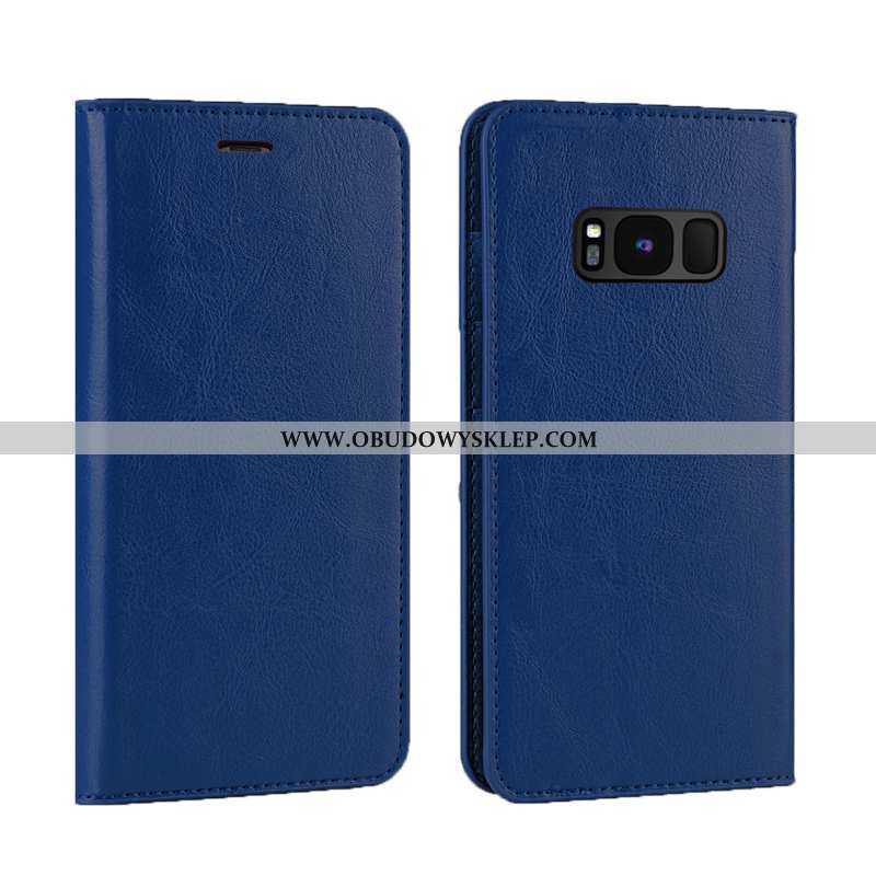 Etui Samsung Galaxy S8+ Prawdziwa Skóra Złoto Luksusowy, Futerał Samsung Galaxy S8+ Skóra Jakość Zło