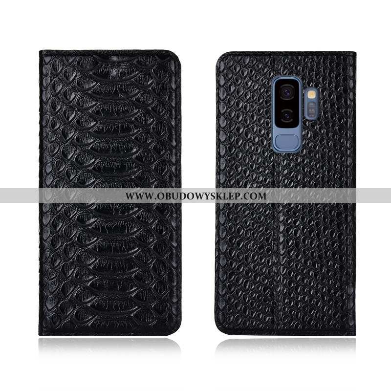 Etui Samsung Galaxy S9+ Prawdziwa Skóra Skórzane Gwiazda, Futerał Samsung Galaxy S9+ Wzór Klapa Czar