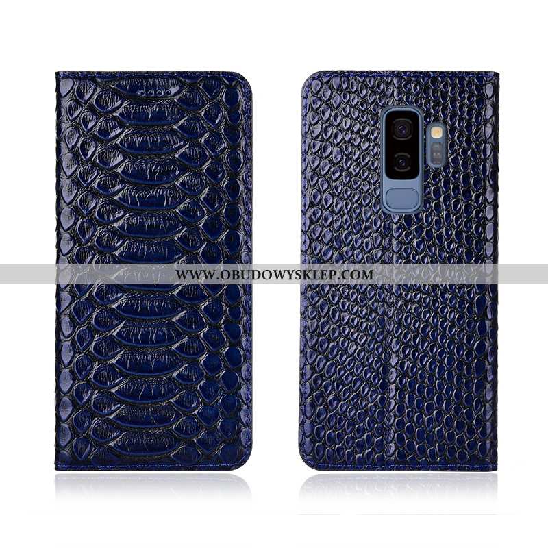 Etui Samsung Galaxy S9+ Prawdziwa Skóra Skórzane Gwiazda, Futerał Samsung Galaxy S9+ Wzór Klapa Czar