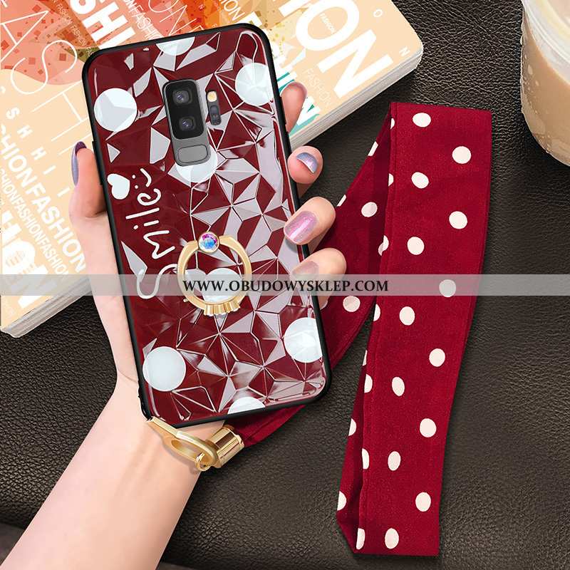 Etui Samsung Galaxy S9+ Wiszące Ozdoby Futerał, Futerał Samsung Galaxy S9+ Trendy Biały Biała