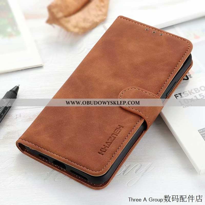 Etui Sony Xperia 10 Ii Vintage Obudowa Anti-fall, Futerał Sony Xperia 10 Ii Skórzane Czarny Czarna