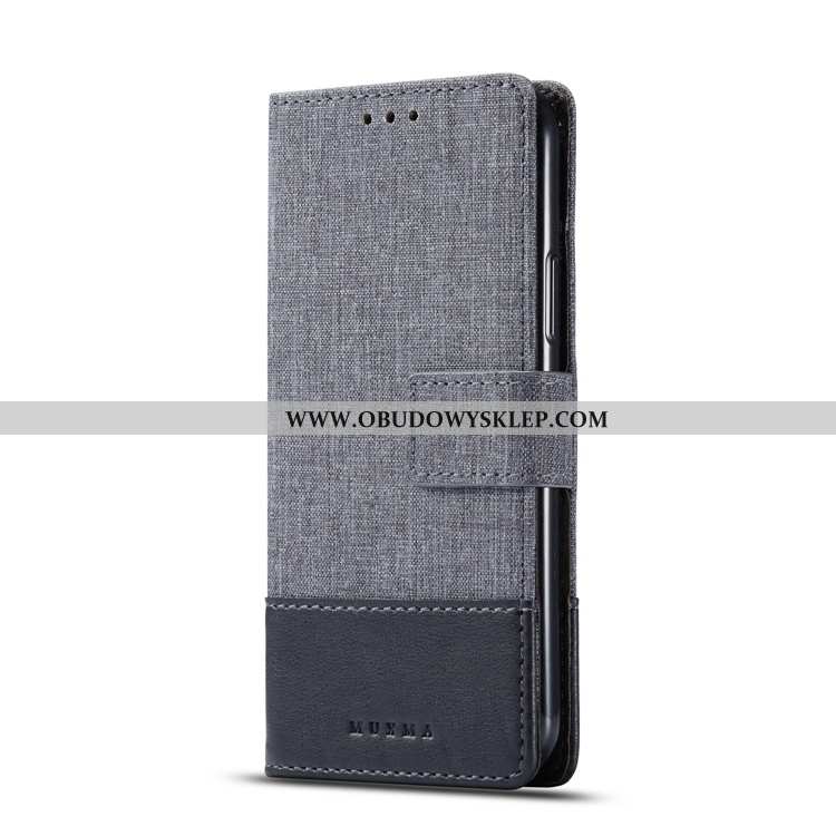 Etui Sony Xperia Xa2 Ultra Wzór Obudowa Denim, Futerał Sony Xperia Xa2 Ultra Miękki Szary Szara