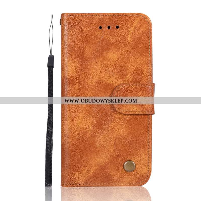 Etui Sony Xperia Xz1 Compact Portfel Czerwony Vintage, Futerał Sony Xperia Xz1 Compact Skórzane Wspo