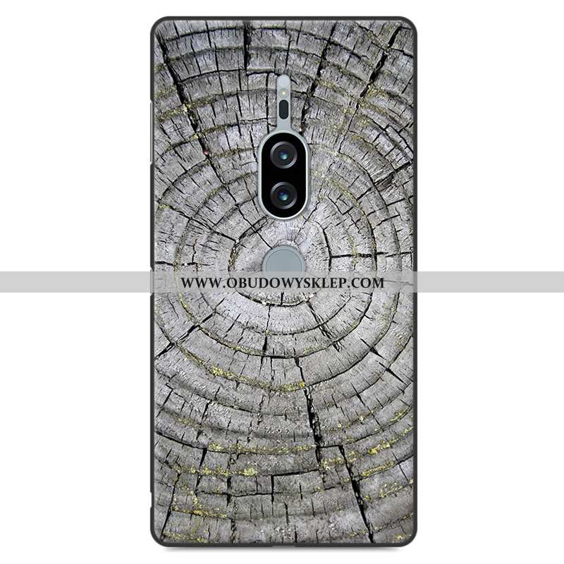 Etui Sony Xperia Xz2 Premium Drewniany Szary Ochraniacz, Futerał Sony Xperia Xz2 Premium Silikonowe 