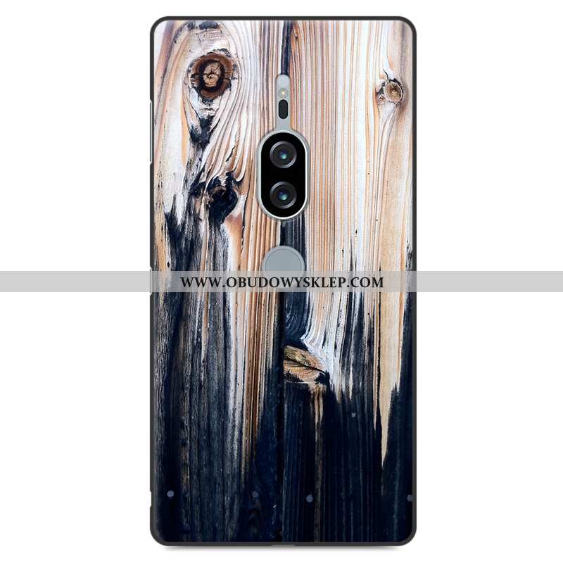 Etui Sony Xperia Xz2 Premium Drewniany Szary Ochraniacz, Futerał Sony Xperia Xz2 Premium Silikonowe 