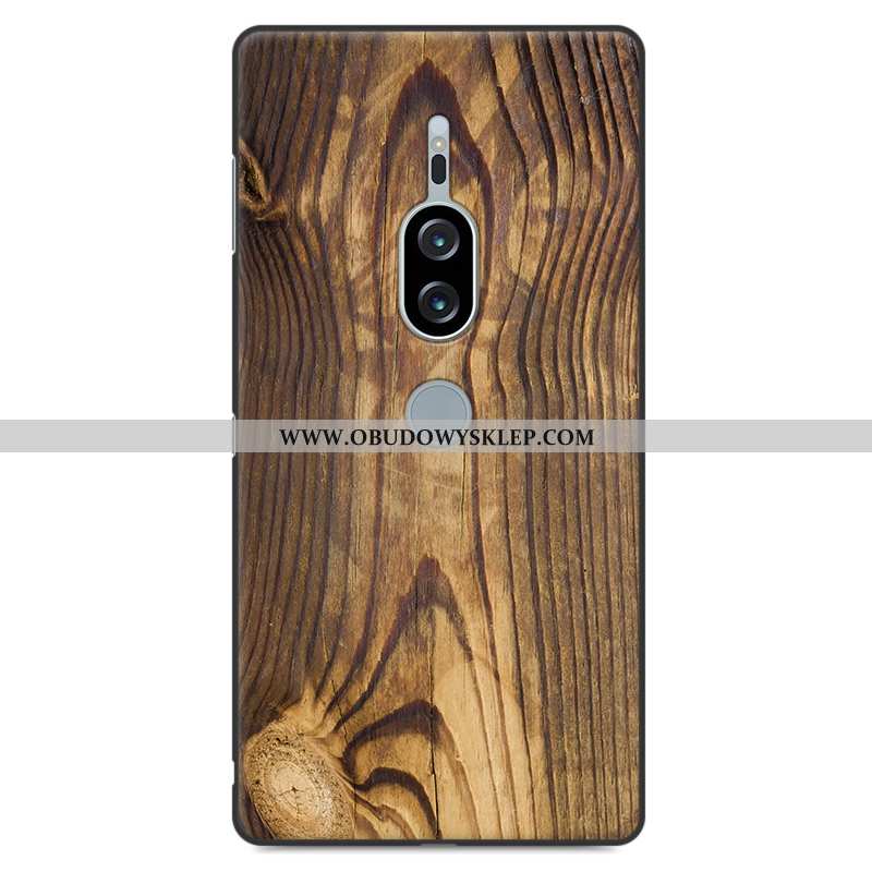 Etui Sony Xperia Xz2 Premium Drewniany Szary Ochraniacz, Futerał Sony Xperia Xz2 Premium Silikonowe 