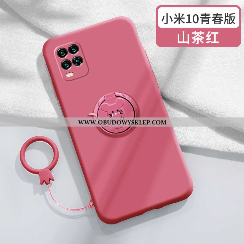 Etui Xiaomi Mi 10 Lite Kreskówka Ochraniacz Rat, Futerał Xiaomi Mi 10 Lite Trendy Czerwona