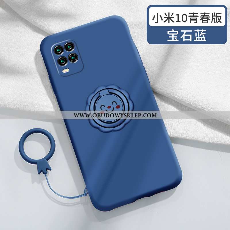 Etui Xiaomi Mi 10 Lite Miękki Ring Futerał, Futerał Xiaomi Mi 10 Lite Silikonowe Smile Czerwona