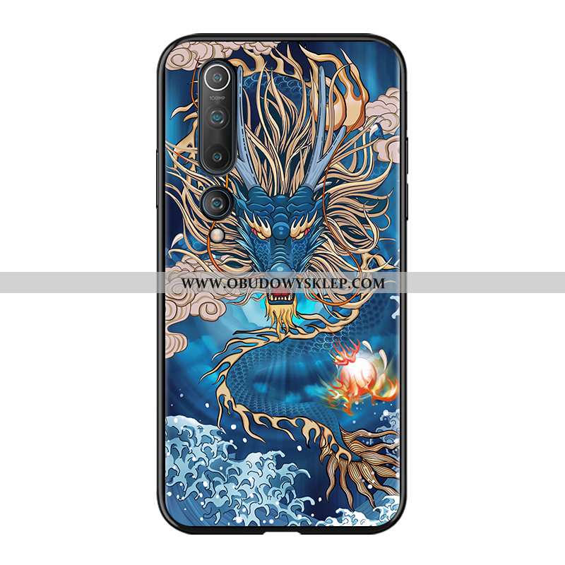 Etui Xiaomi Mi 10 Trendy Dostosowane Etui, Futerał Xiaomi Mi 10 Ochraniacz Relief Niebieska