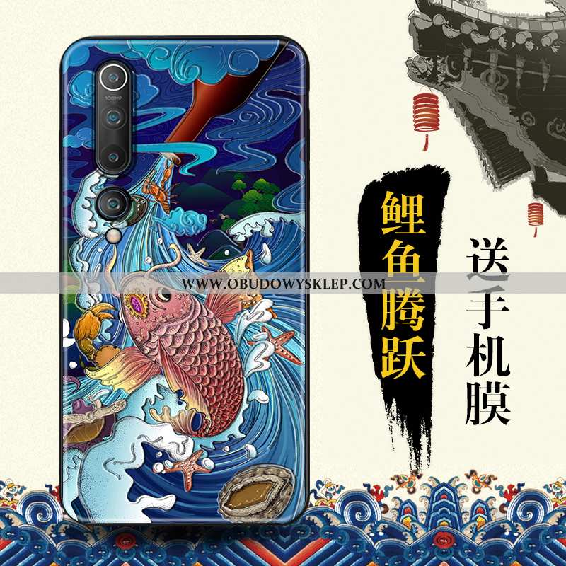 Etui Xiaomi Mi 10 Trendy Dostosowane Etui, Futerał Xiaomi Mi 10 Ochraniacz Relief Niebieska