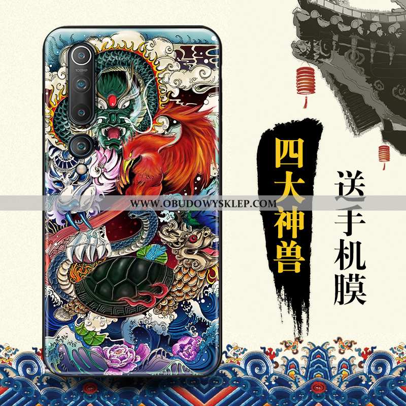 Etui Xiaomi Mi 10 Trendy Dostosowane Etui, Futerał Xiaomi Mi 10 Ochraniacz Relief Niebieska