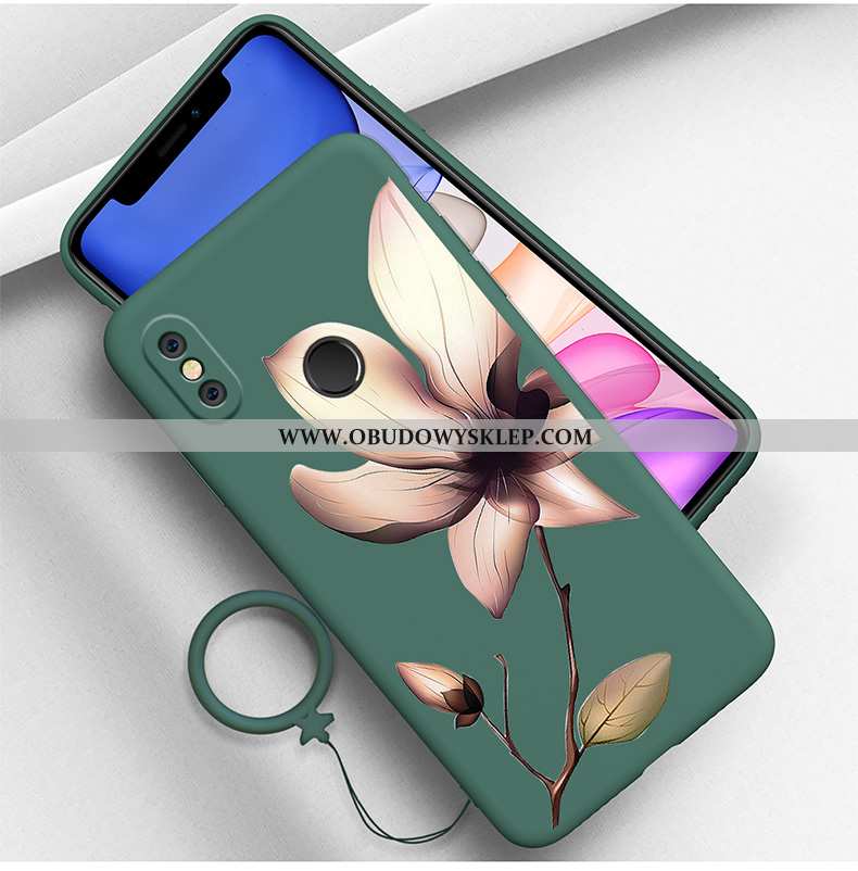 Etui Xiaomi Mi 8 Kreatywne Silikonowe Zielony, Futerał Xiaomi Mi 8 Trendy Młodzież Zielone