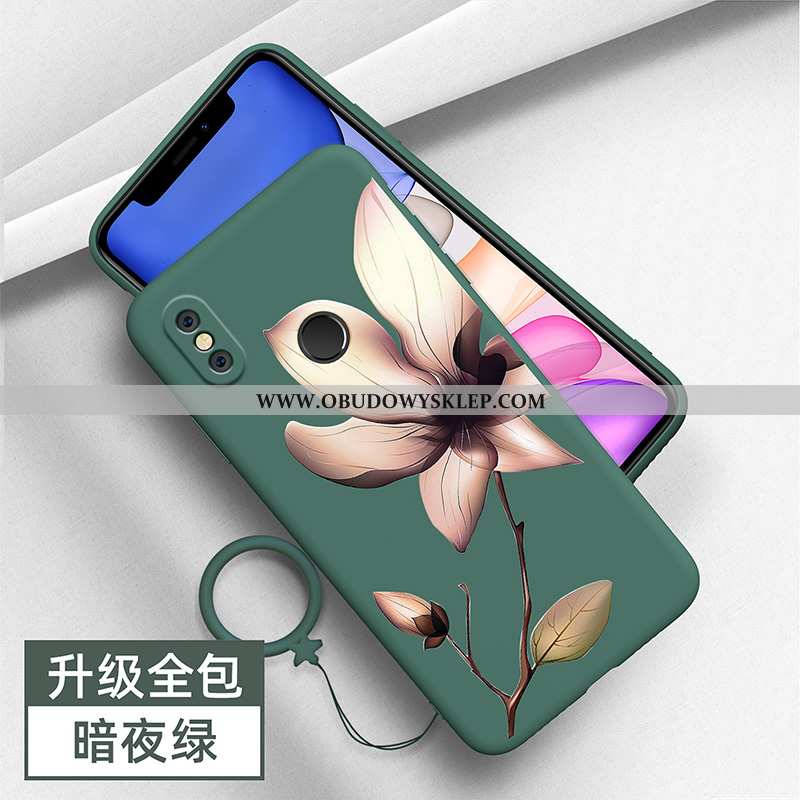 Etui Xiaomi Mi 8 Kreatywne Silikonowe Zielony, Futerał Xiaomi Mi 8 Trendy Młodzież Zielone