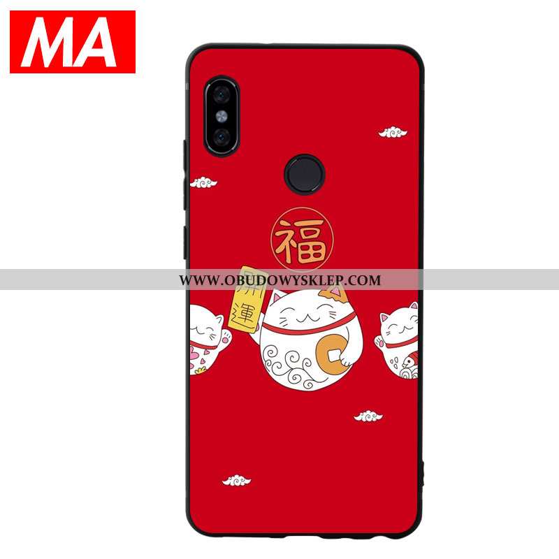 Etui Xiaomi Mi 8 Miękki Wzór Kreatywne, Futerał Xiaomi Mi 8 Silikonowe Telefon Komórkowy Czerwona