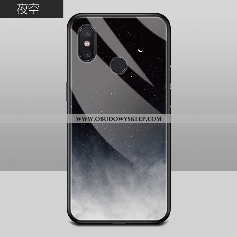 Etui Xiaomi Mi 8 Ochraniacz Trendy Futerał, Futerał Xiaomi Mi 8 Szkło Mały Niebieska