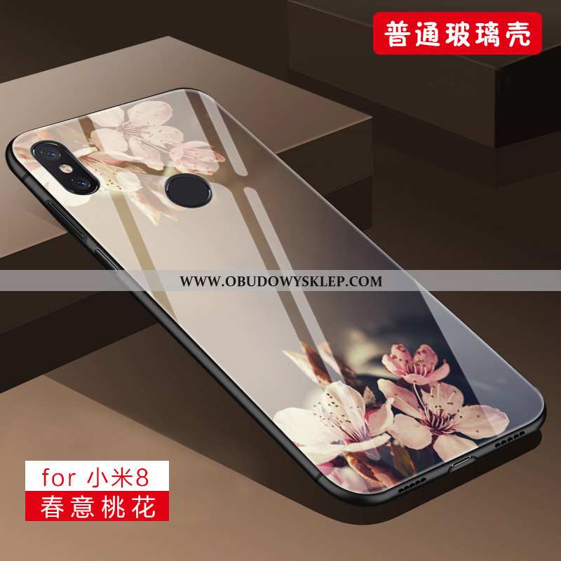 Etui Xiaomi Mi 8 Silikonowe Szkło Futerał, Futerał Xiaomi Mi 8 Ochraniacz Purpurowy Fioletowy