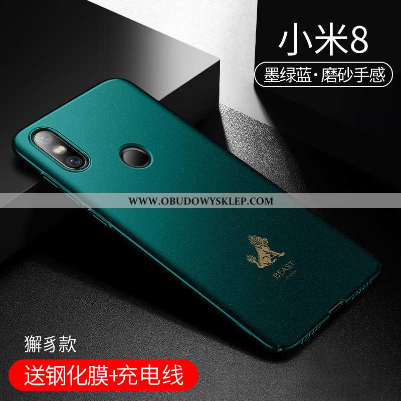 Etui Xiaomi Mi 8 Super Nubuku Ochraniacz, Futerał Xiaomi Mi 8 Cienkie Trudno Zielone