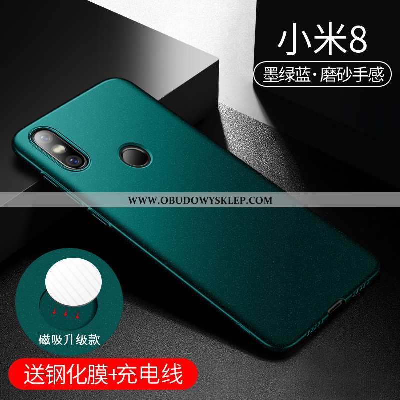 Etui Xiaomi Mi 8 Super Nubuku Ochraniacz, Futerał Xiaomi Mi 8 Cienkie Trudno Zielone