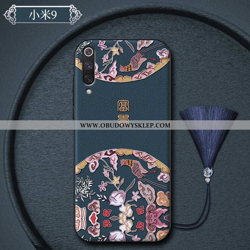 Etui Xiaomi Mi 9 Nubuku Cienkie Kreatywne, Futerał Xiaomi Mi 9 Osobowość Ochraniacz Szara