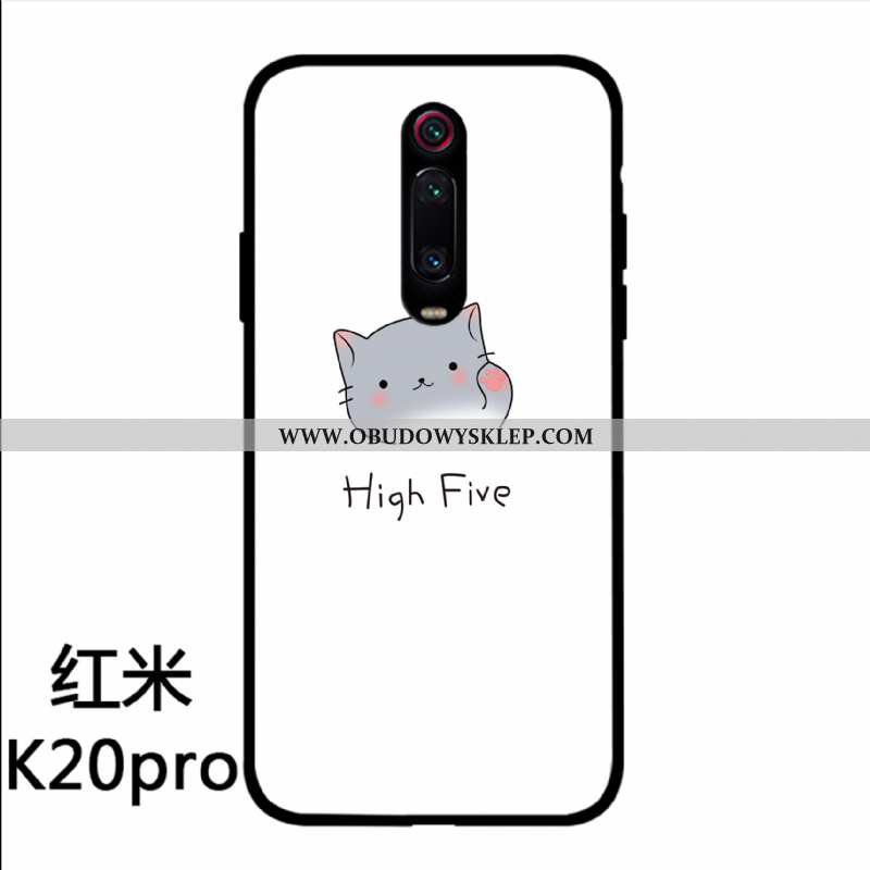 Etui Xiaomi Mi 9t Pro Szkło Futerał Mały, Xiaomi Mi 9t Pro Osobowość Kotek Biała